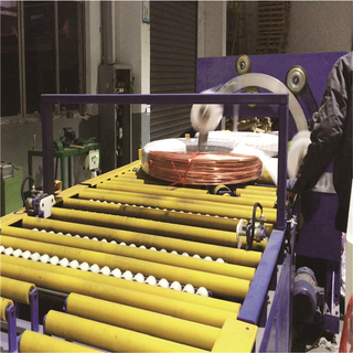Verpackungsmaschine für Kupferrohrspulen 